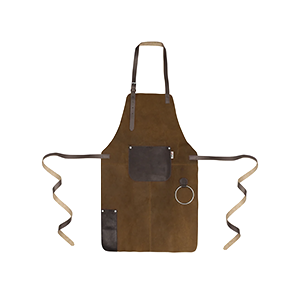 Pechera cuero asador experto café Grilltech